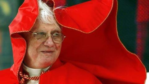 The former pope, pictured on September 9, 2007, was known to be more conservative than his successor, Pope Francis.