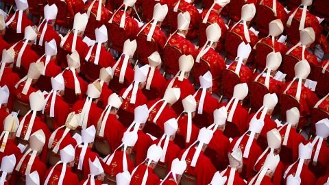 Cardinals paid tribute to the former pope.