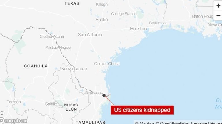 4 US citizens were kidnapped by gunmen in Matamoros, Mexico, in case of mistaken identity, US official says