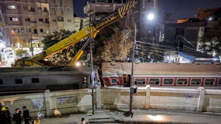 Cairo, Egypt: Two dead, 16 injured in train derailment Cairo, Egypt: Two dead, 16 injured in train derailment