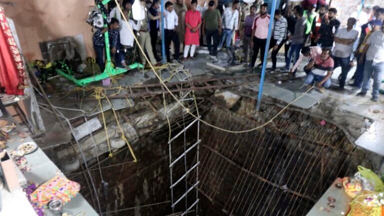Indore temple accident: At least 35 killed in India after falling into underground stepwell Indore temple accident: At least 35 killed in India after falling into underground stepwell