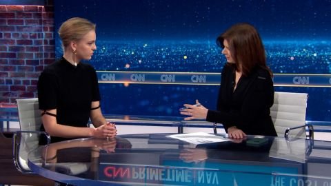 Dasha Navalnaya speaks with CNN's Erin Burnett on March 3.