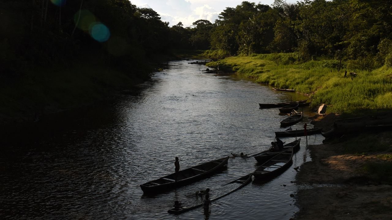 View of the Amacayacu river at the Colombian Amazonia in San Martin de Amacayacu, Colombia, on October 15, 2022.