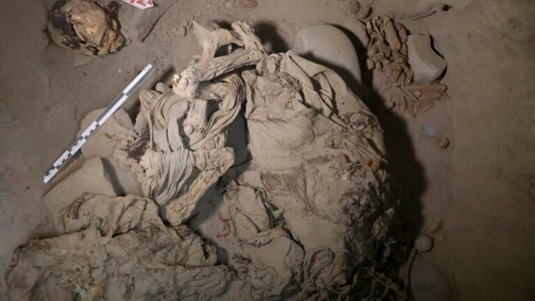 Adolescent mummy wrapped in bundle found in Peru