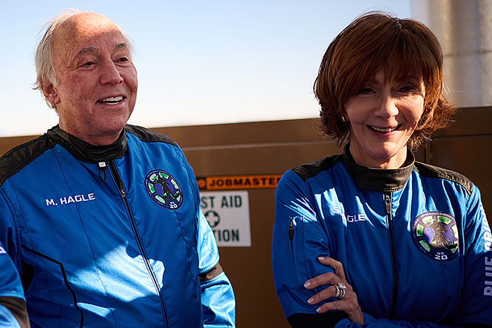 Marc and Sharon Hagle were on Blue Origin’s 2022 space mission.
