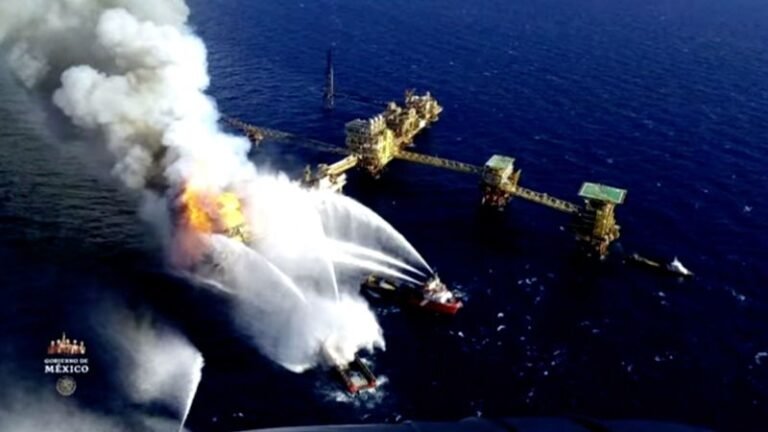 Gulf of Mexico Pemex oil platform fire kills at least two