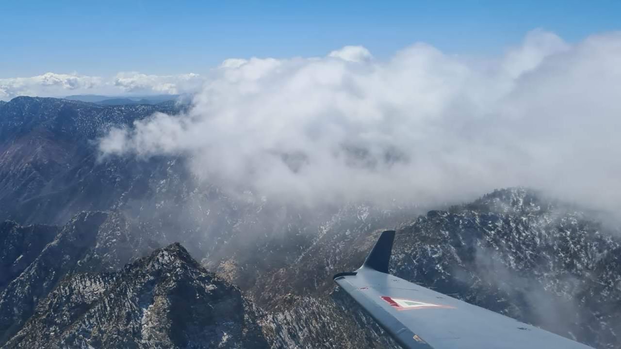 A cloud seeding plane from the company Startup Renaissance.