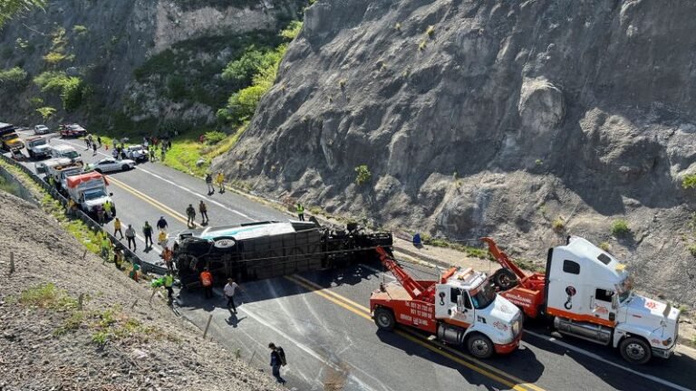 Mexico bus crash: 16 dead and 36 injured in collision, officials say