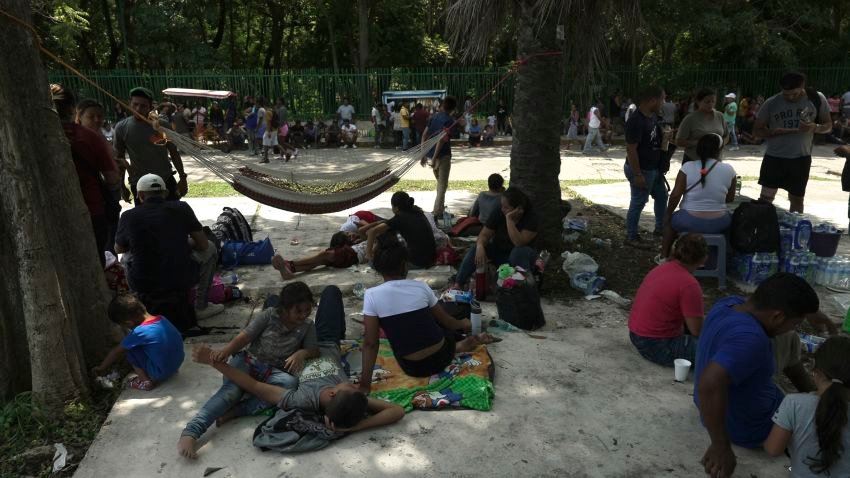 Migrants hoping to receive official documentation are waiting in Tapachula, Southern Mexico. Photo: David von Blohn/ CNN